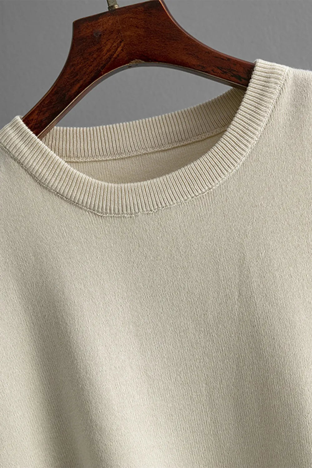 Elegant High-Low Round Neck Top and Pants Sweater Set - adritiX
