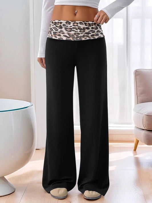 Fierce & Free High Waist Leopard Pants - Bold Animal Print for Confident Style - adritiX