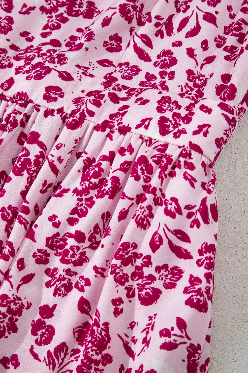 Floral Cutout Back Square Neck Maxi Dress - adritiX