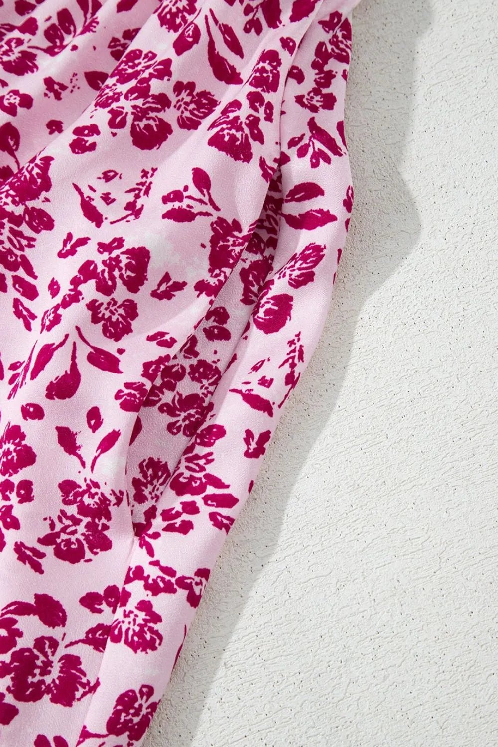 Floral Cutout Back Square Neck Maxi Dress - adritiX