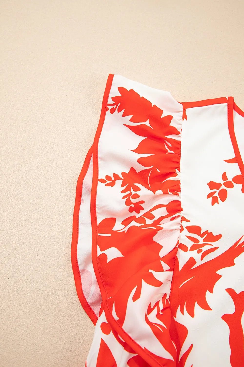 Floral V - Neck Summer Midi Dress - adritiX