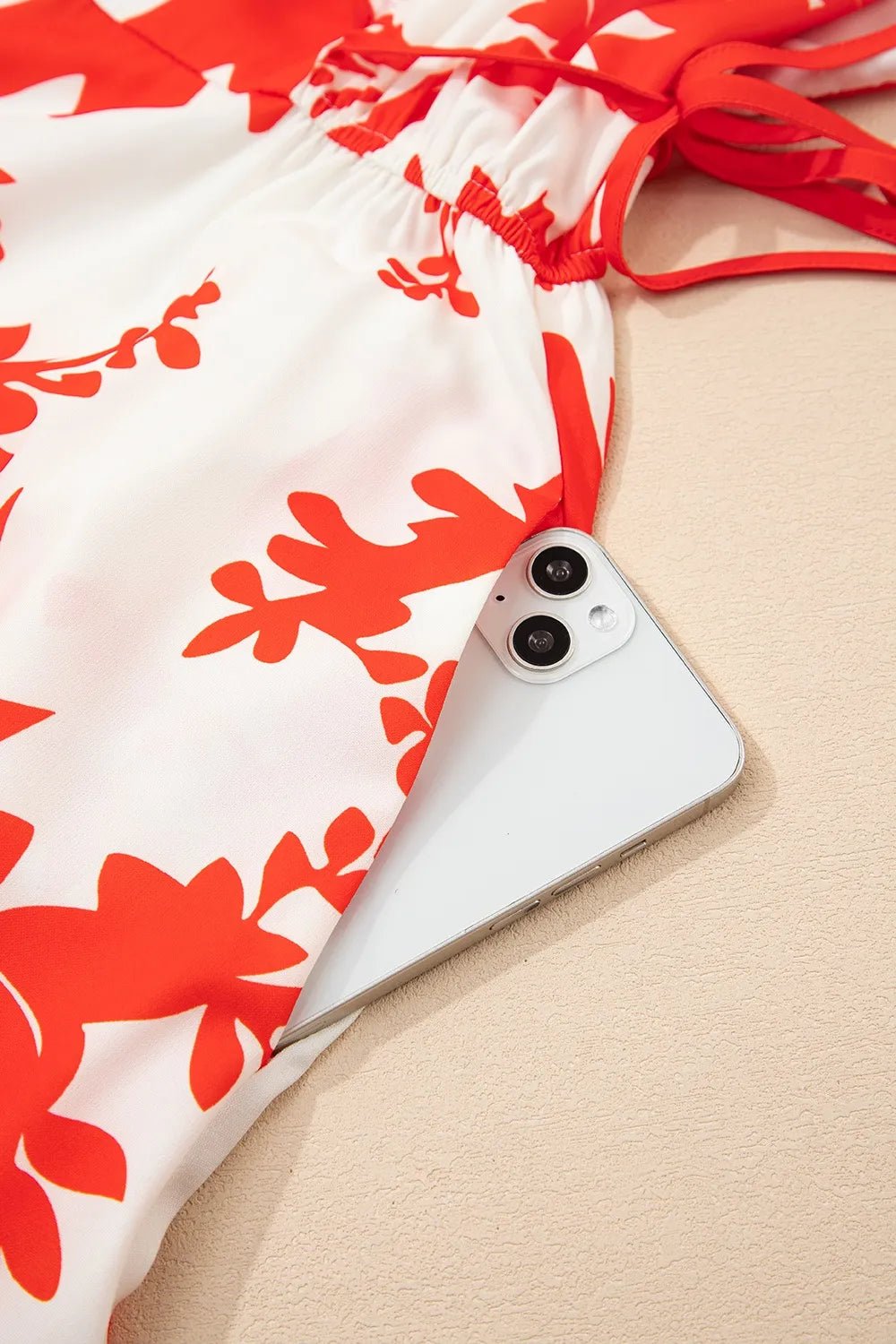 Floral V - Neck Summer Midi Dress - adritiX
