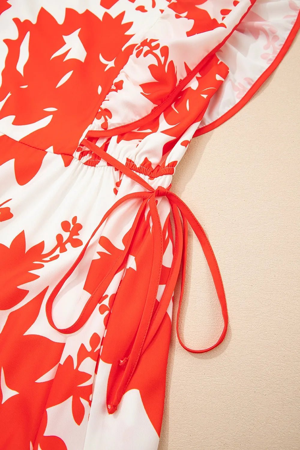 Floral V - Neck Summer Midi Dress - adritiX