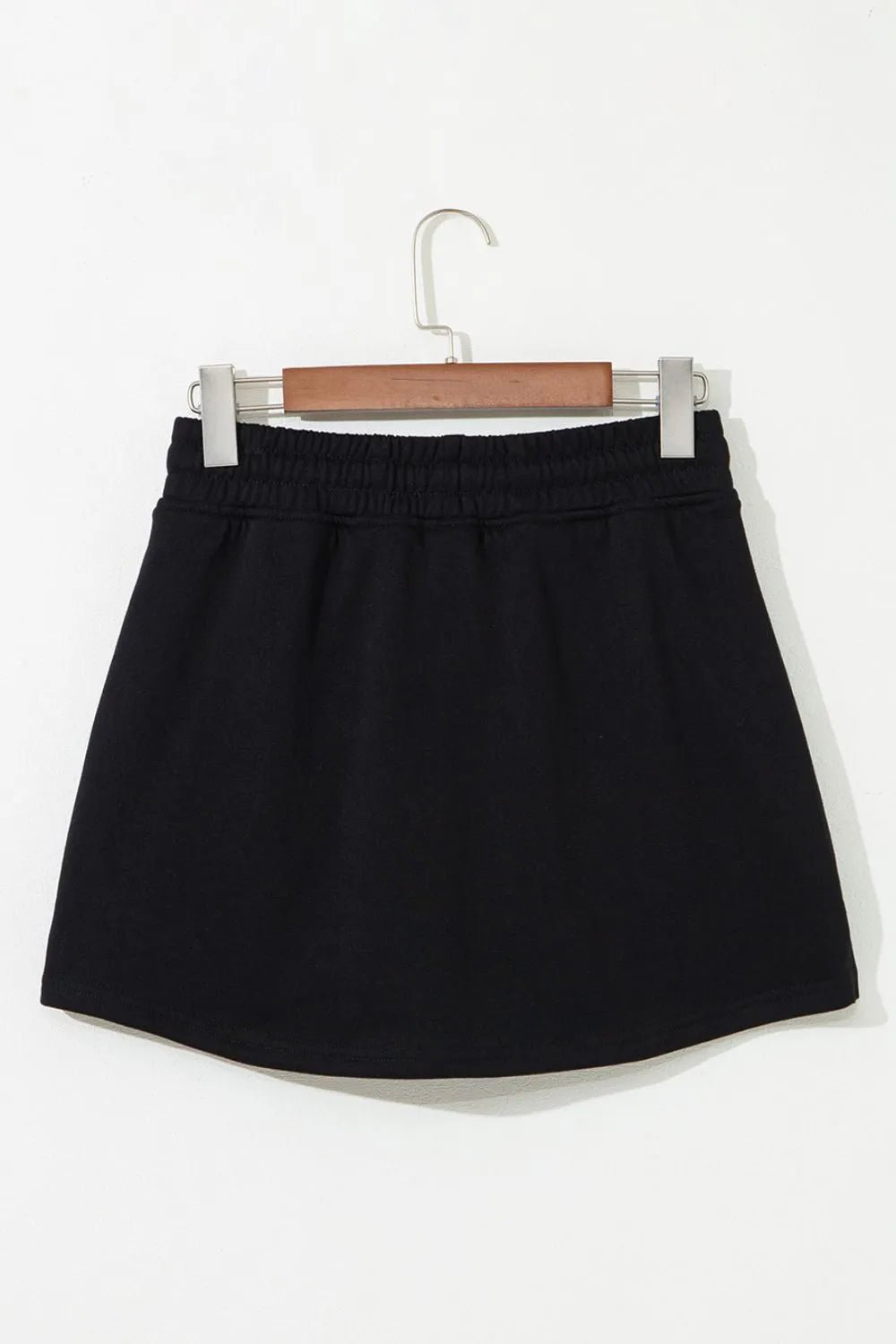 French Terry Drawstring Mini Skort with Pockets - adritiX