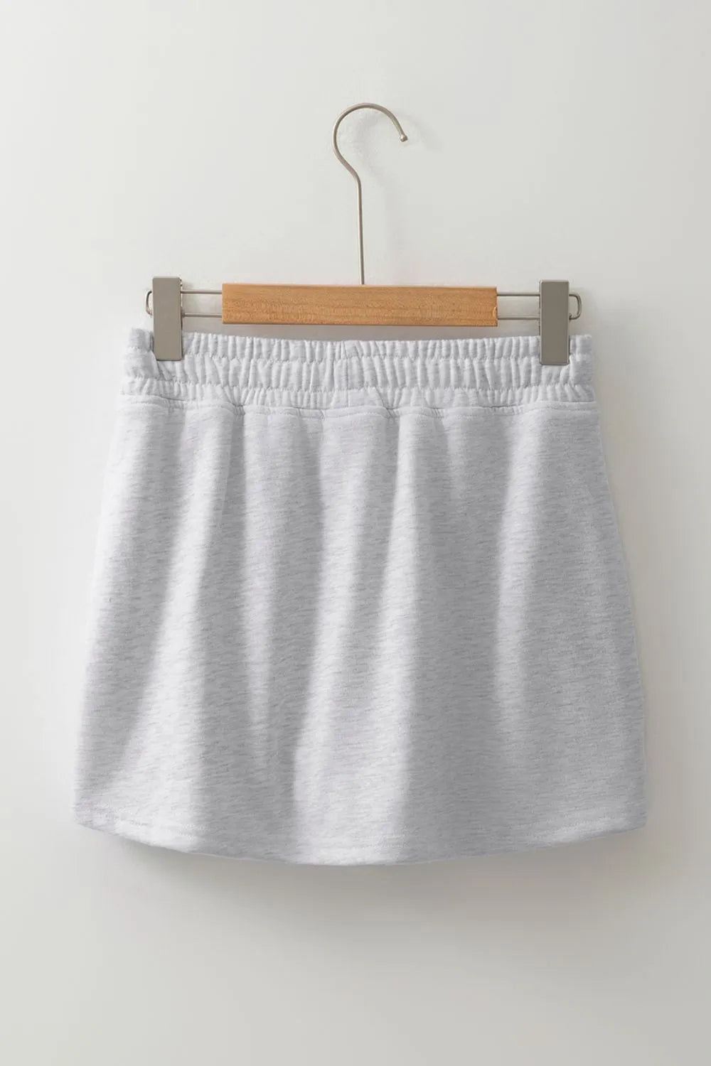 French Terry Drawstring Mini Skort with Pockets - adritiX
