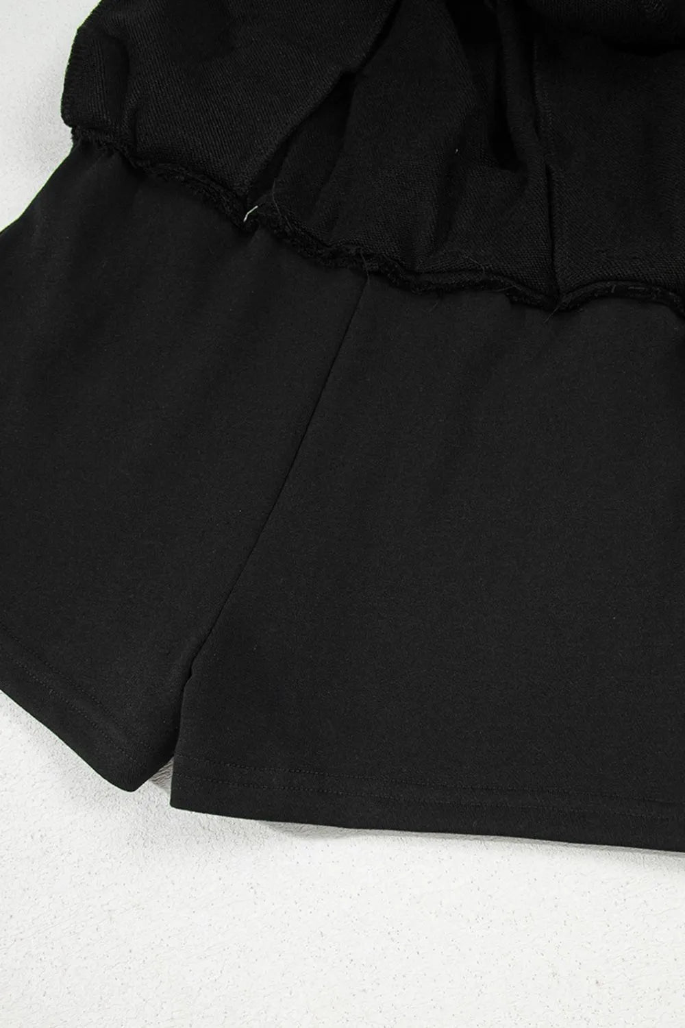 French Terry Drawstring Mini Skort with Pockets - adritiX