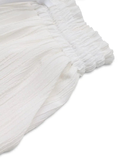 Frill Drawstring Shorts with Pockets - adritiX