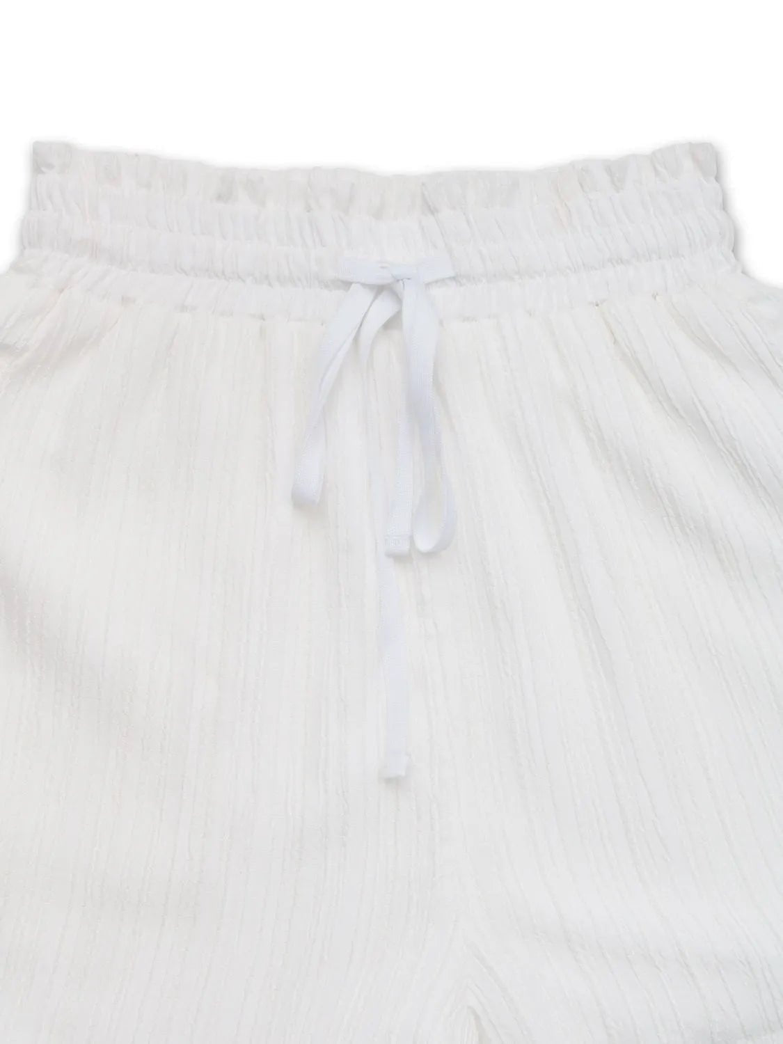 Frill Drawstring Shorts with Pockets - adritiX