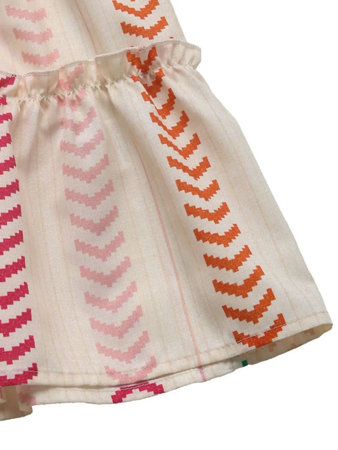 Frill Printed Maxi Skirt - adritiX