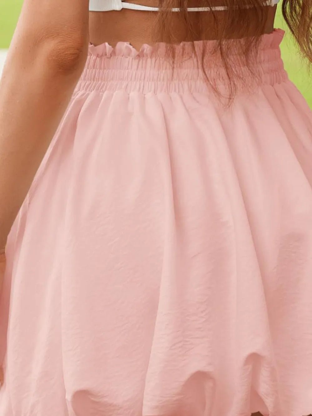 Frill Smocked Mini Skirt - adritiX