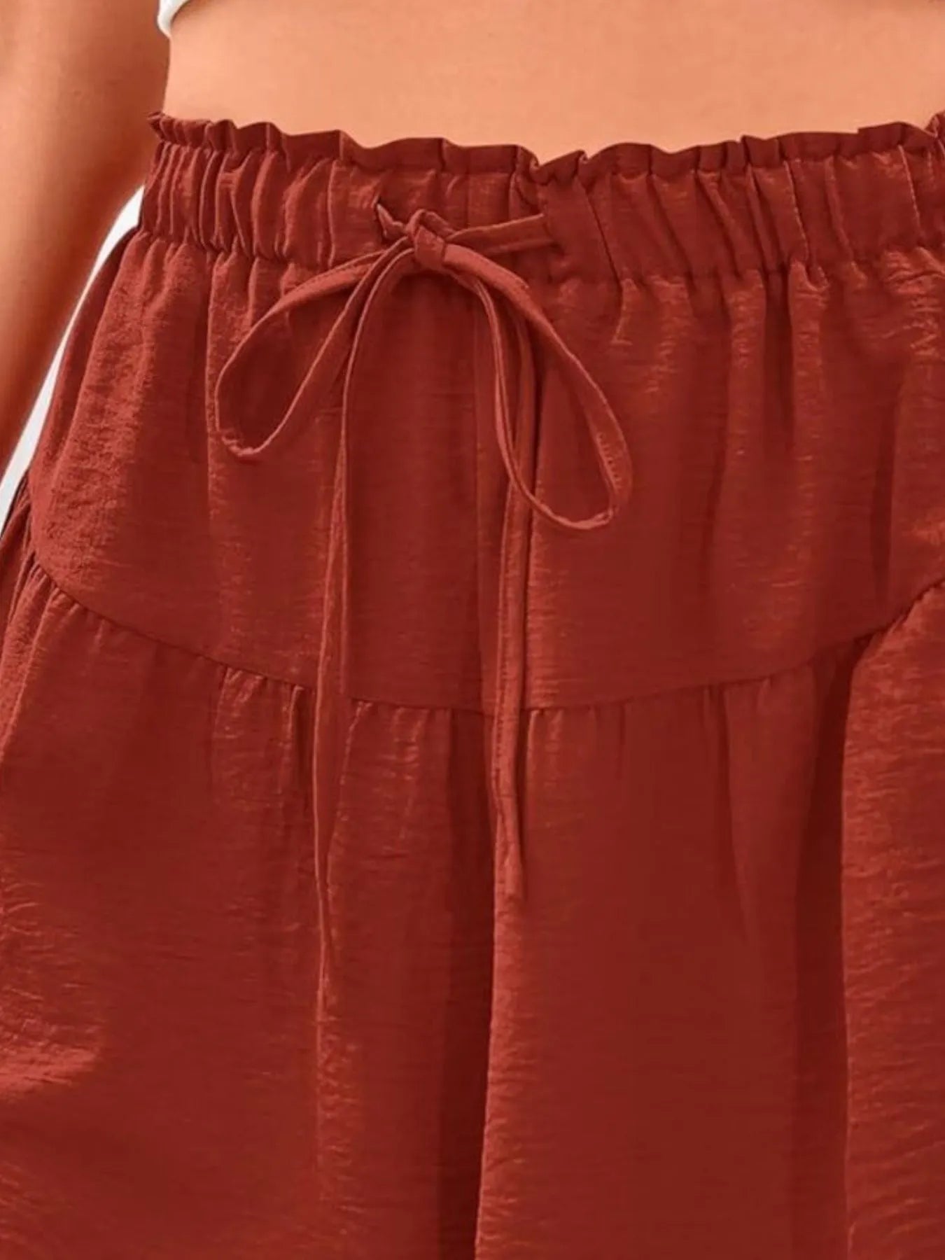 Full Size Casual Drawstring High Waist Relaxed Shorts Plus Size - adritiX