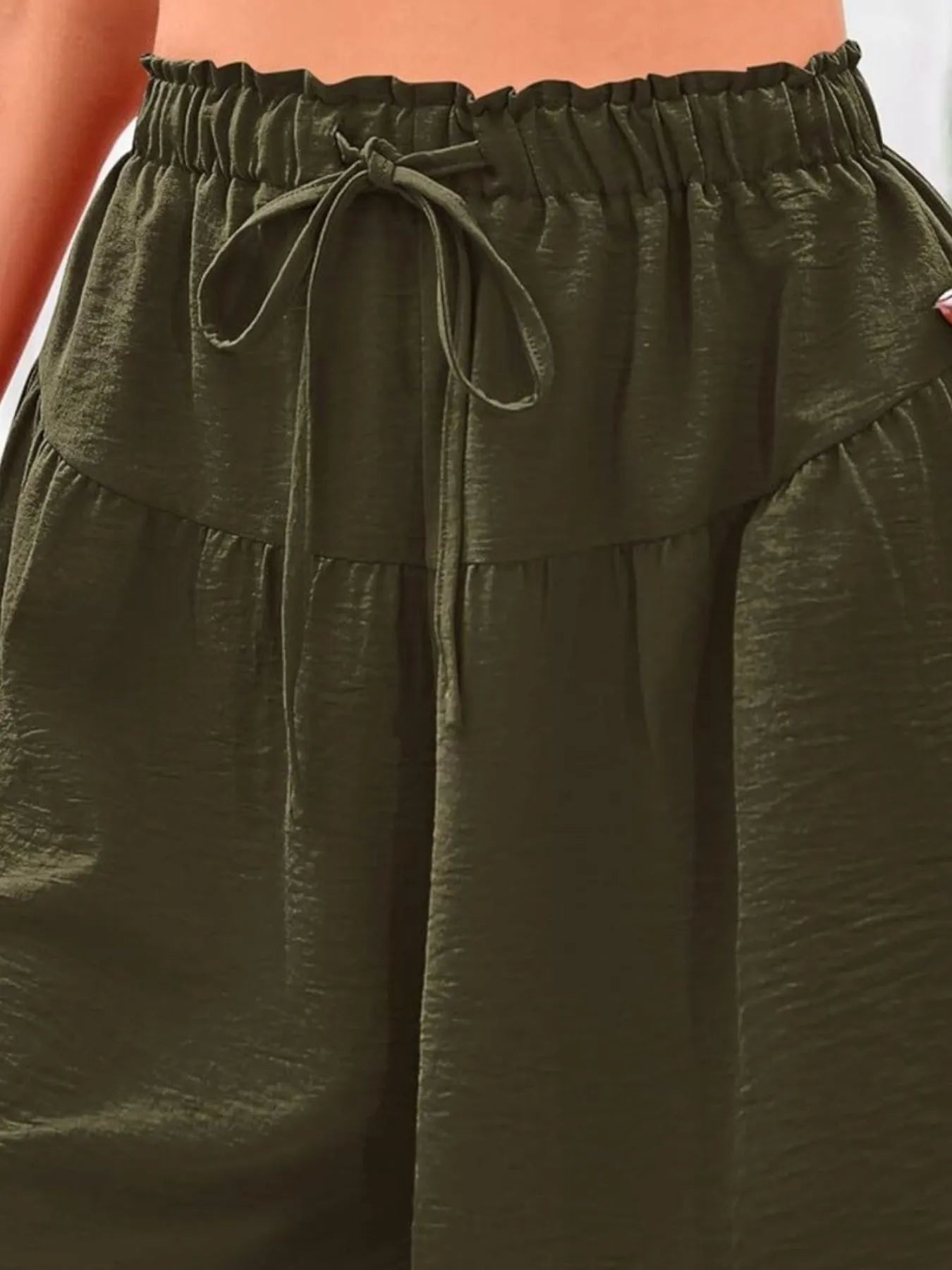 Full Size Casual Drawstring High Waist Relaxed Shorts Plus Size - adritiX