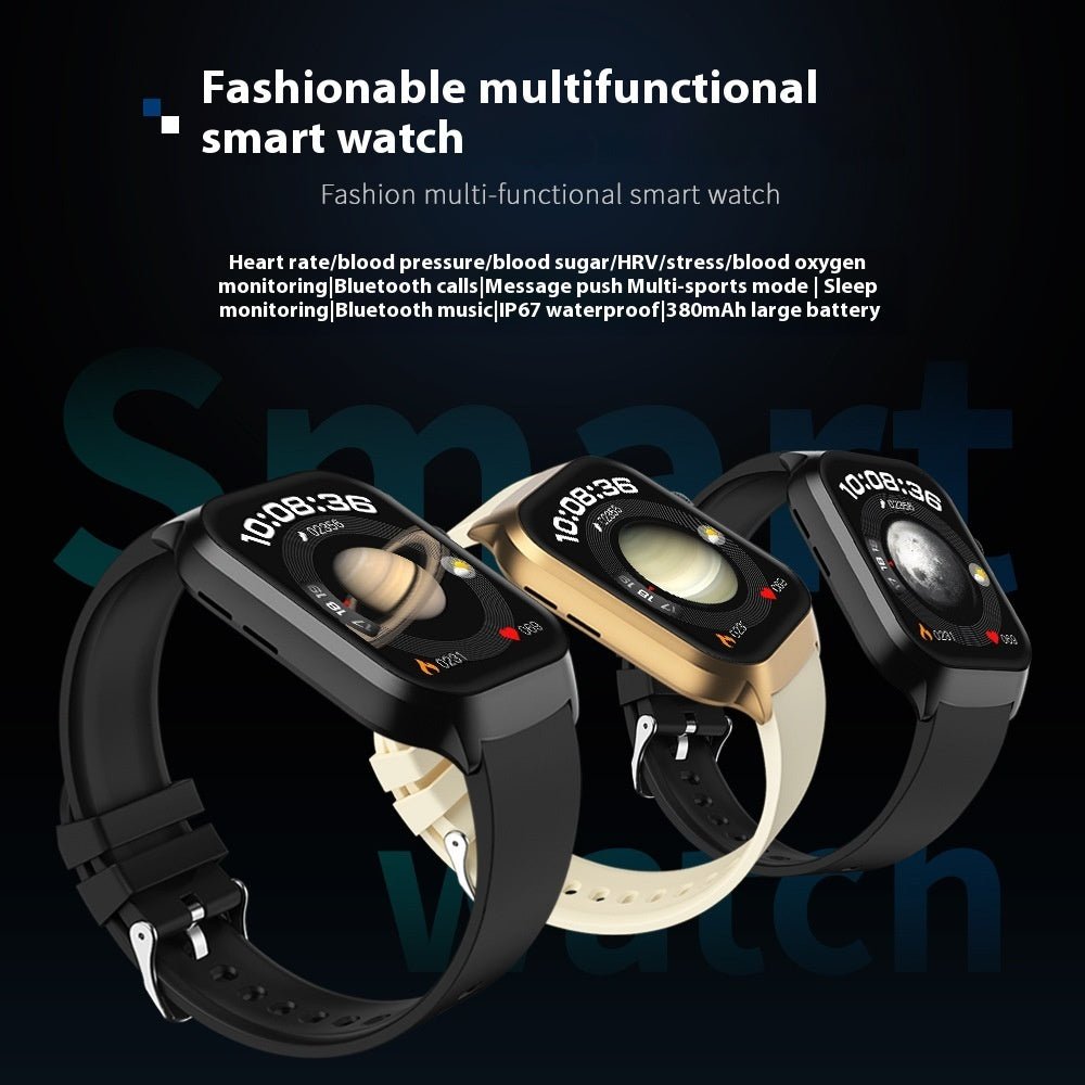 G43 Blood Oxygen Body Temperature Heart Rate Sleep NFC Multi - function Smart Watch - adritiX