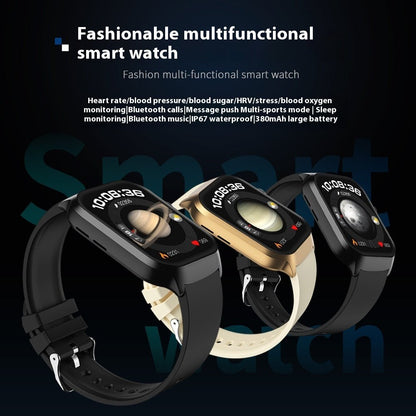 G43 Blood Oxygen Body Temperature Heart Rate Sleep NFC Multi - function Smart Watch - adritiX