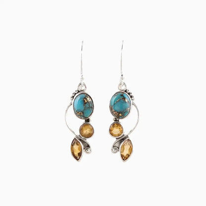 Geometric Alloy Dangle earrings - adritiX