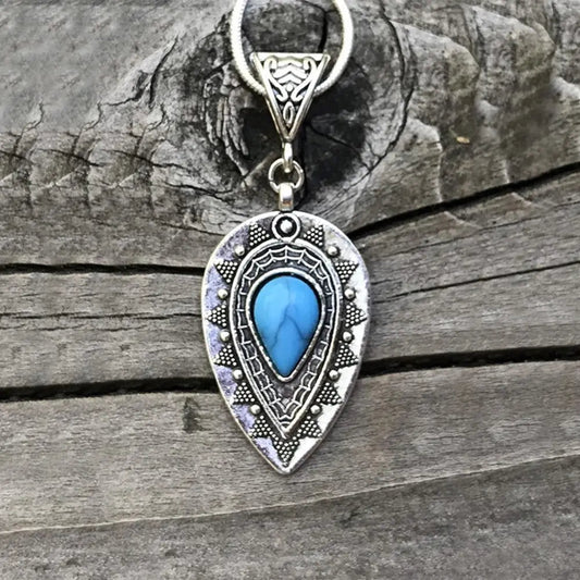 Geometric Alloy Pendant Necklace - adritiX