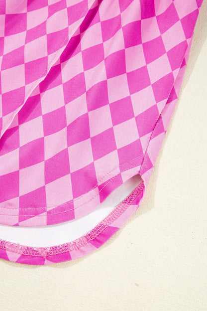 Geometric Print Active Casual Shorts with Slits - adritiX