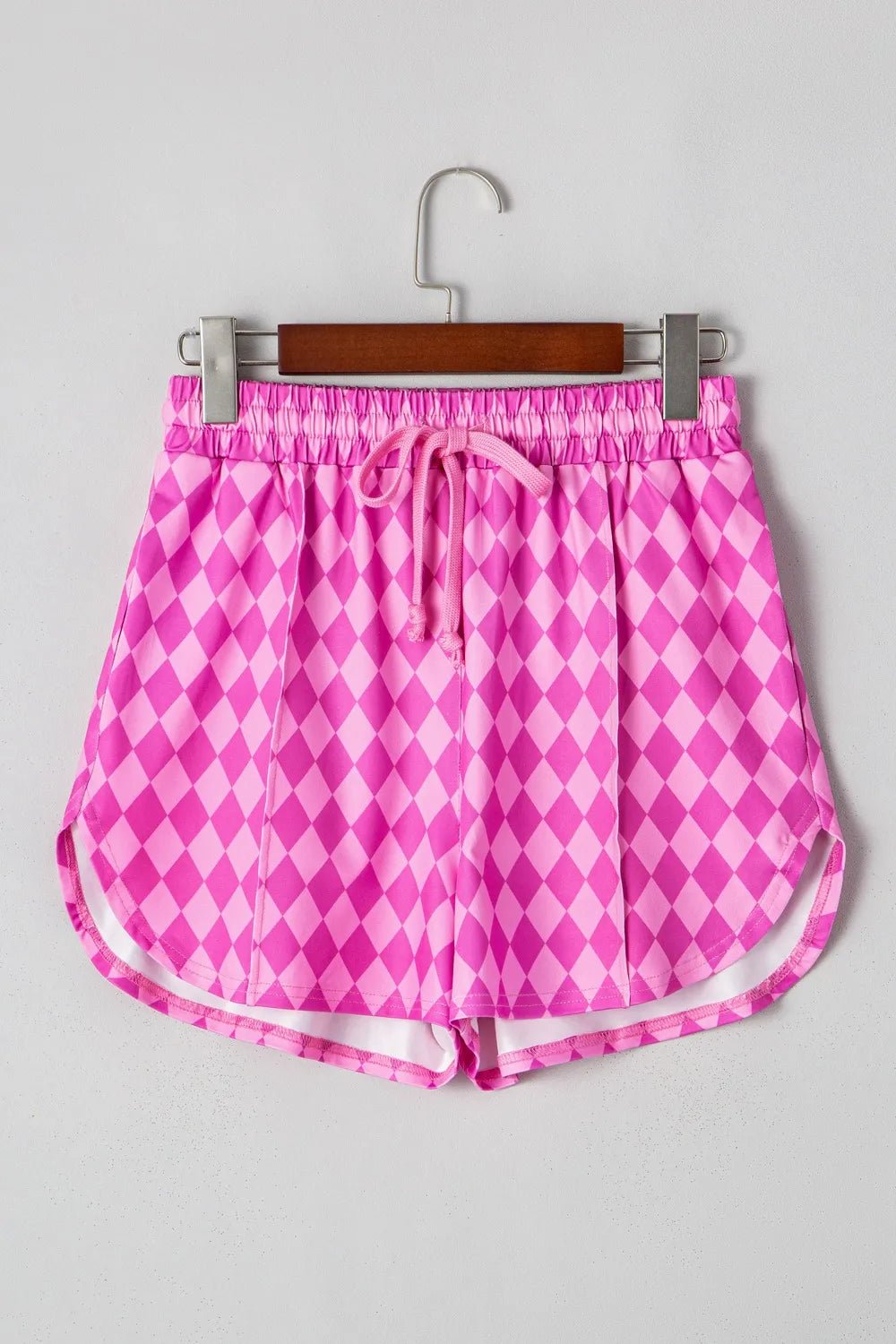 Geometric Print Active Casual Shorts with Slits - adritiX