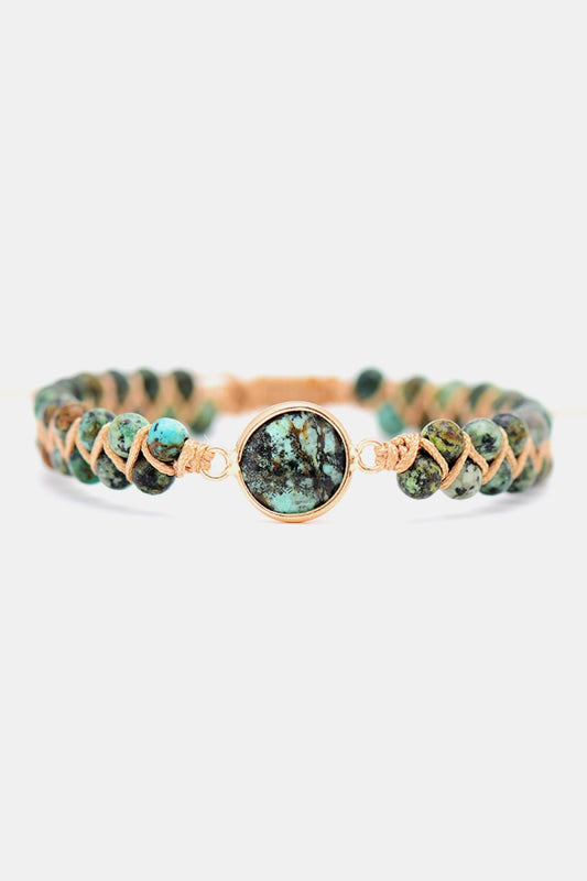 Handmade Beaded Copper Bracelet - adritiX