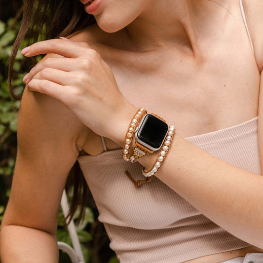 Handmade Pearl Strap For Men And Women - adritiX