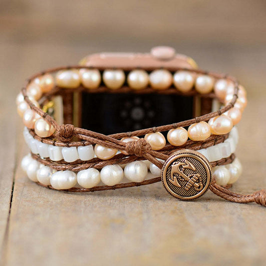 Handmade Pearl Strap For Men And Women - adritiX
