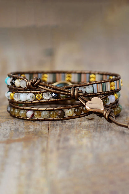 Handmade Triple Layer Beaded Bracelet - adritiX