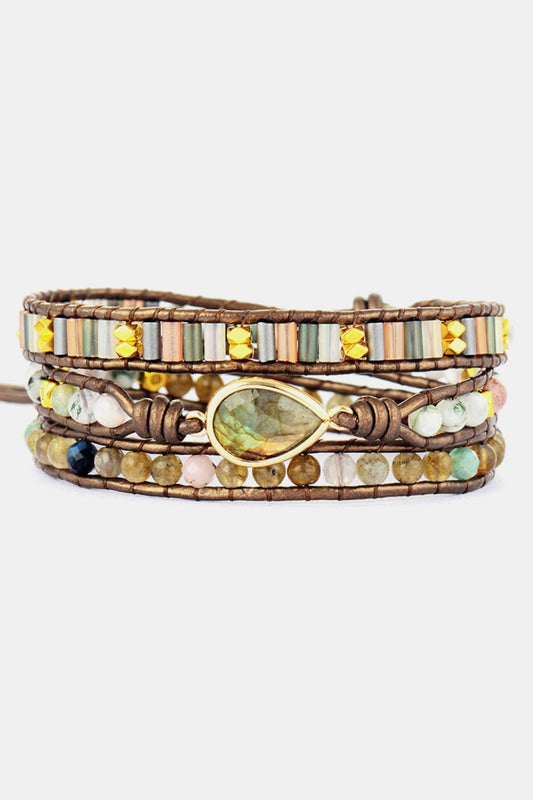 Handmade Triple Layer Beaded Bracelet - adritiX