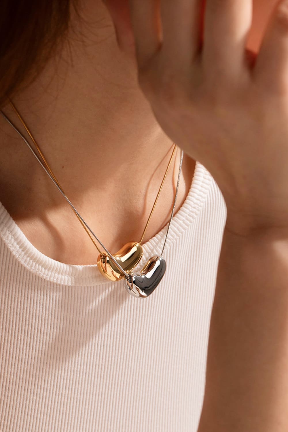 Heart Shape Pendant Necklace - adritiX