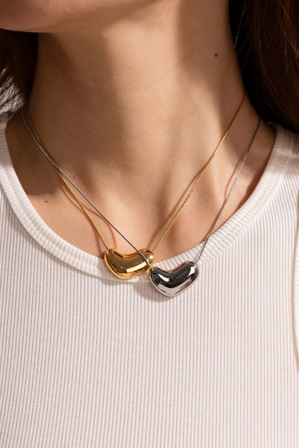Heart Shape Pendant Necklace - adritiX