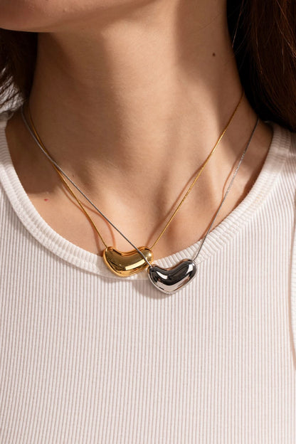 Heart Shape Pendant Necklace - adritiX