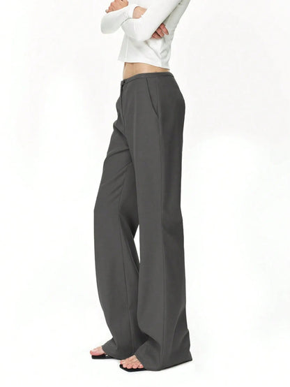 High Waist Flare Leg Trousers - adritiX