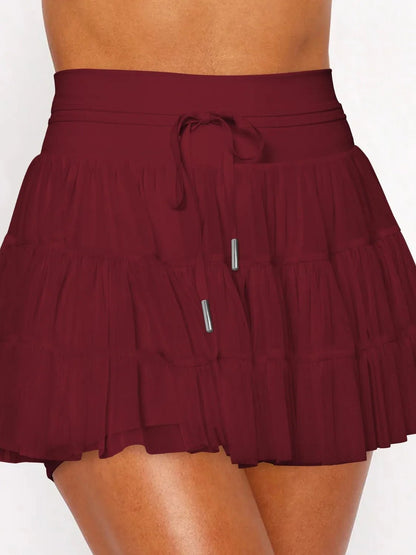 High Waist Skort with Pockets - adritiX