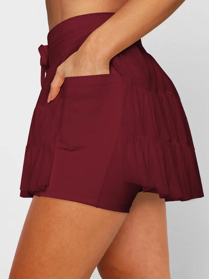 High Waist Skort with Pockets - adritiX