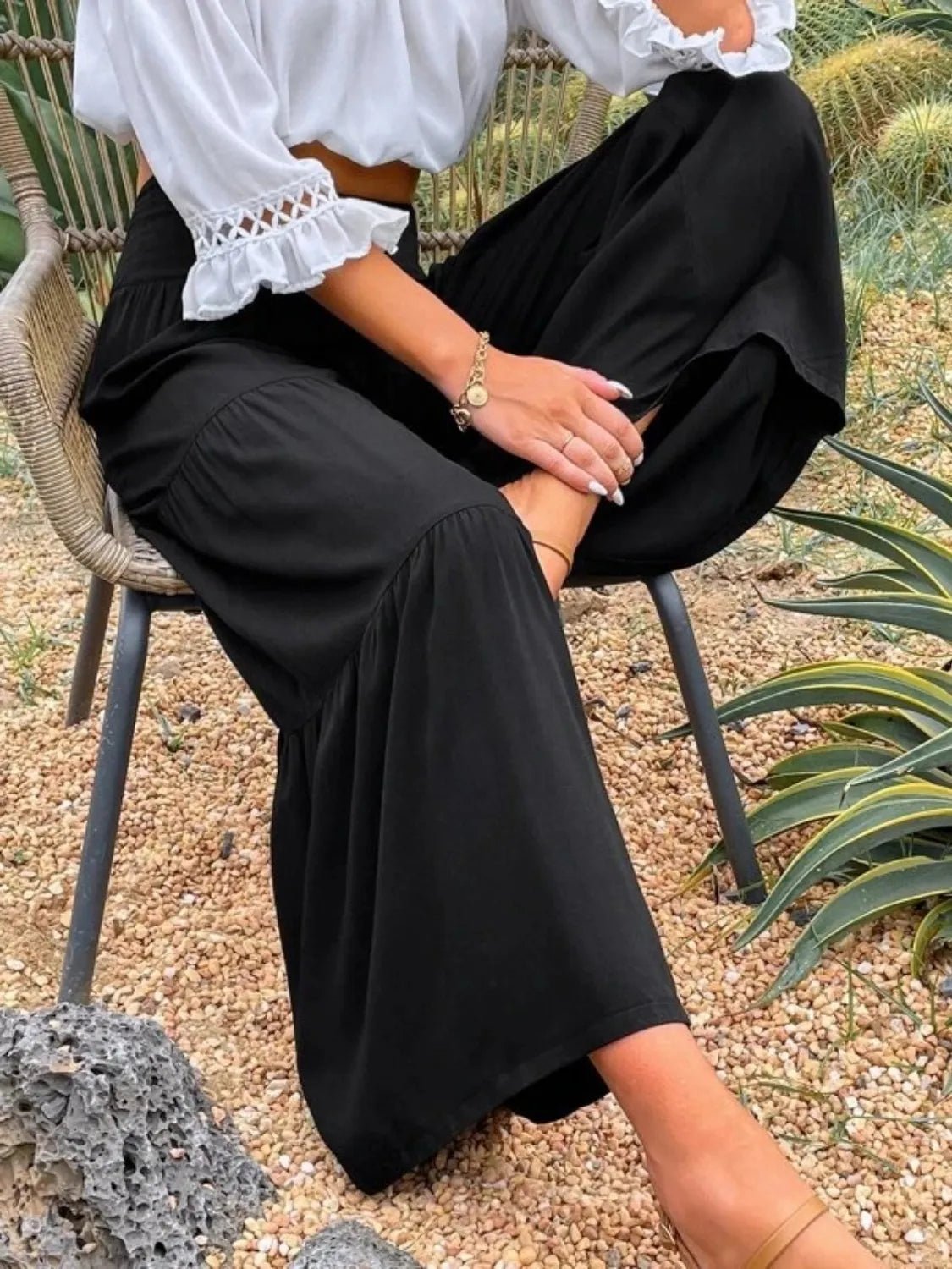 High Waist Wide Leg Pants - adritiX