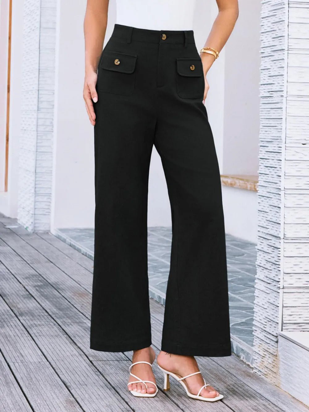 High Waist Wide Leg Pants - adritiX