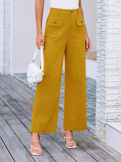 High Waist Wide Leg Pants - adritiX