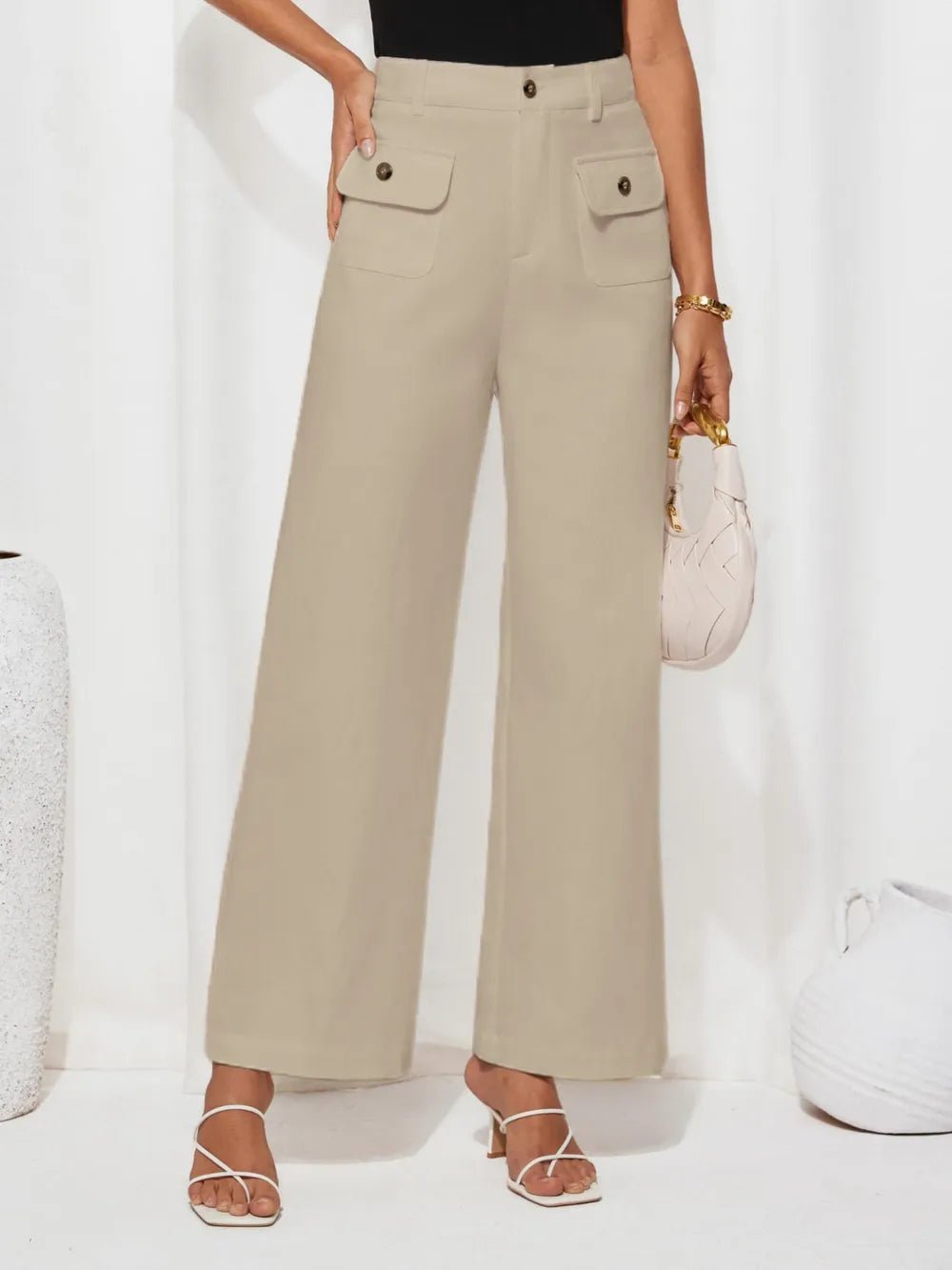 High Waist Wide Leg Pants - adritiX