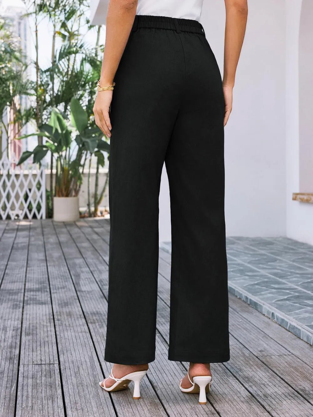 High Waist Wide Leg Pants - adritiX