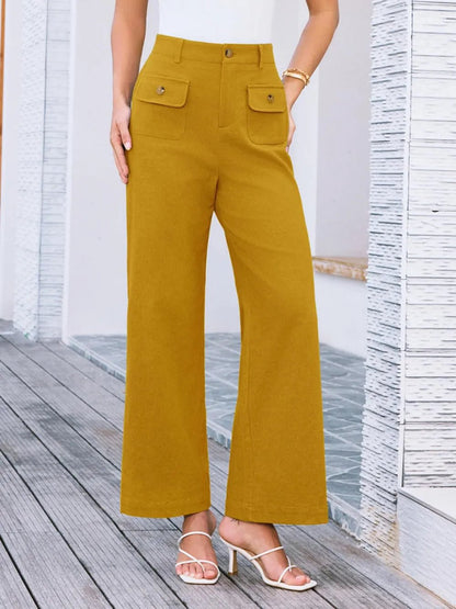High Waist Wide Leg Pants - adritiX