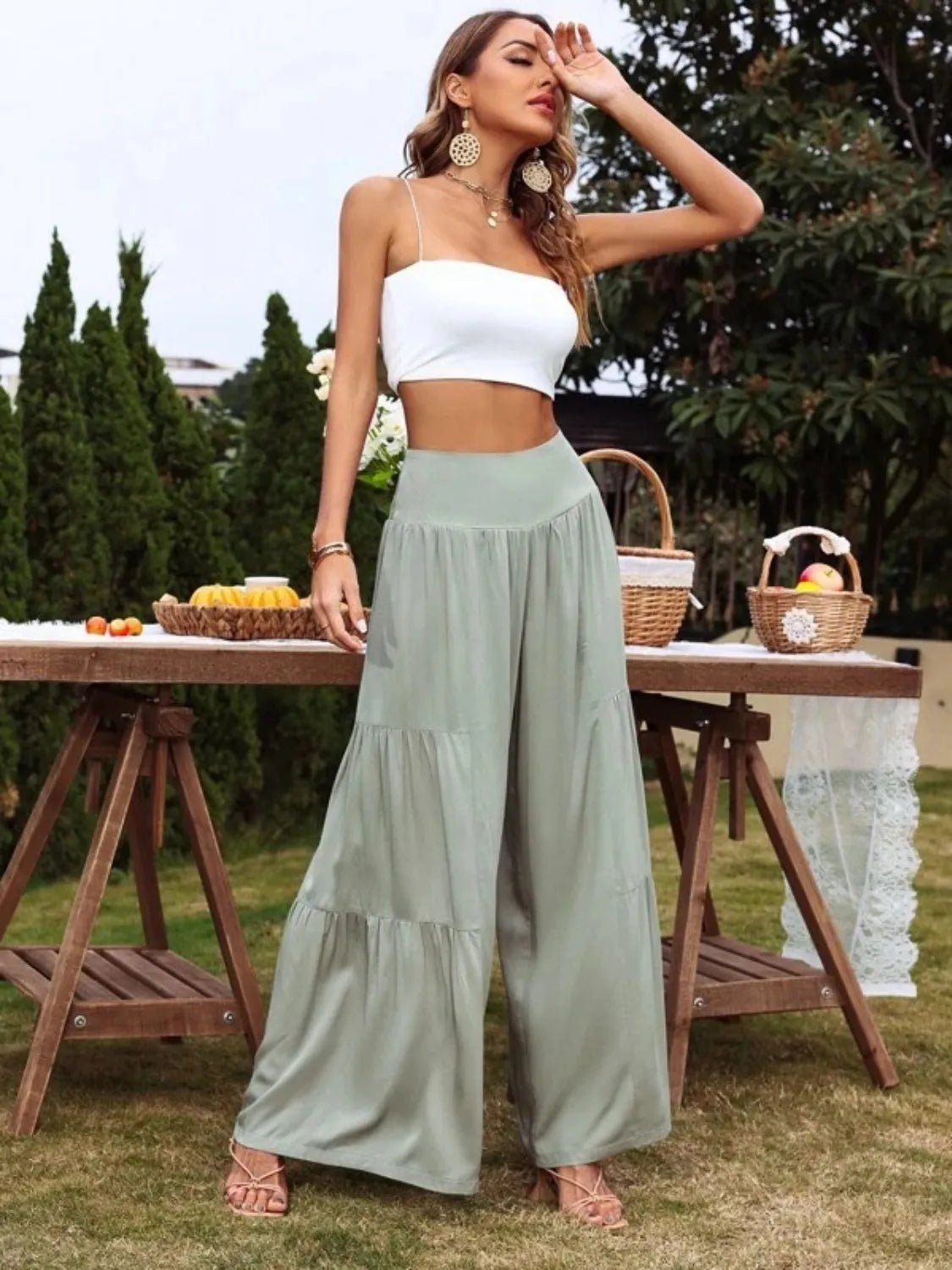 High Waist Wide Leg Pants - adritiX