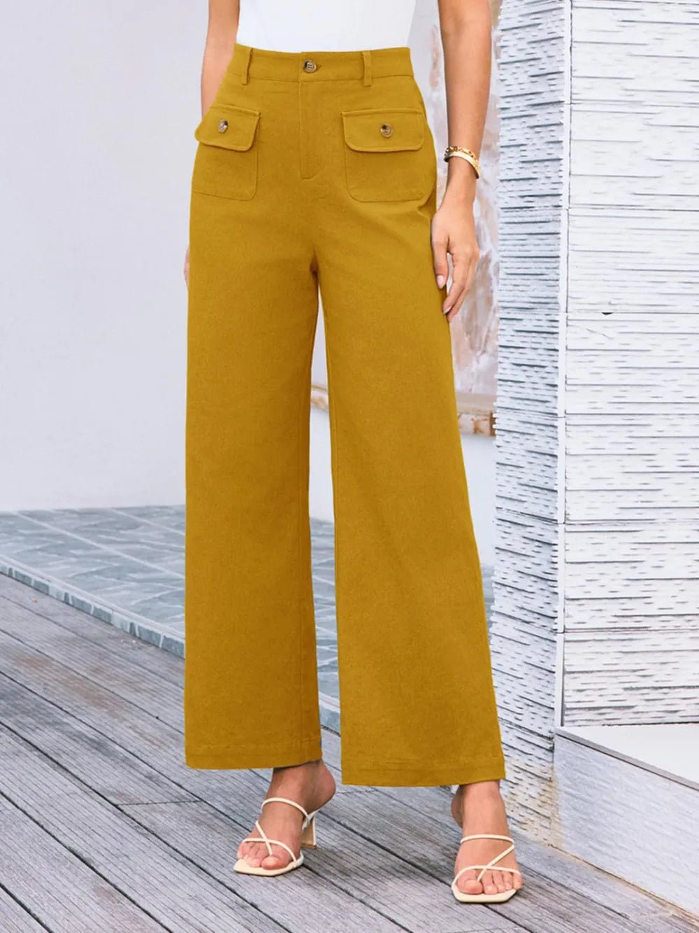 High Waist Wide Leg Pants - adritiX