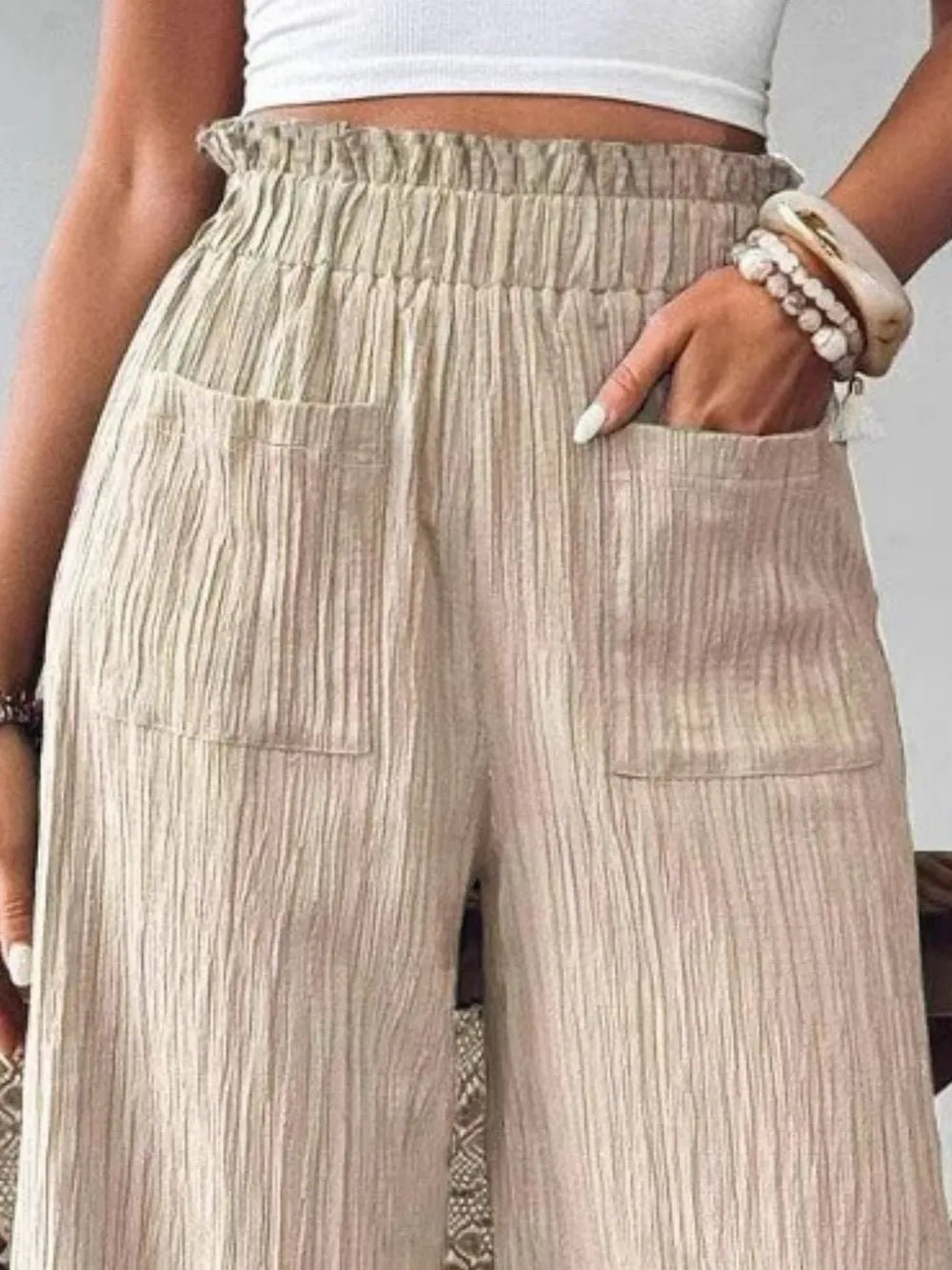 High Waist Wide Leg Pants - adritiX