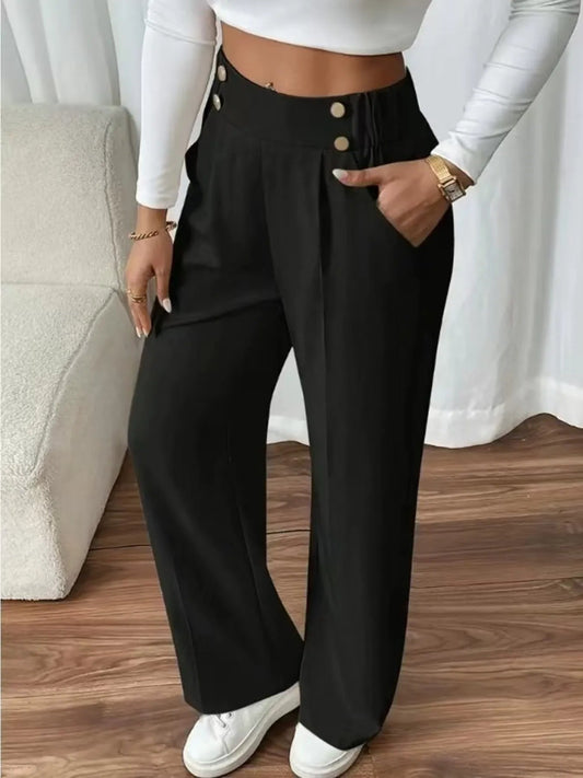 High Waist Wide Leg Pants - adritiX