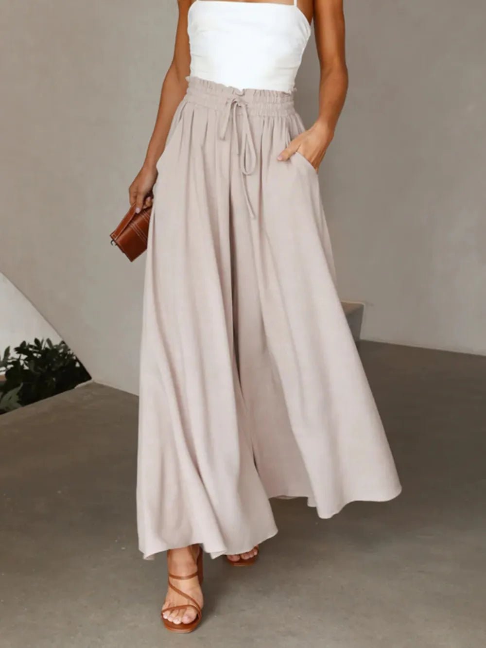 High Waist Wide Leg Pants - adritiX