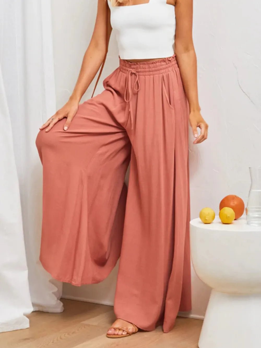 High Waist Wide Leg Pants - adritiX