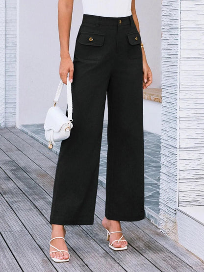 High Waist Wide Leg Pants - adritiX