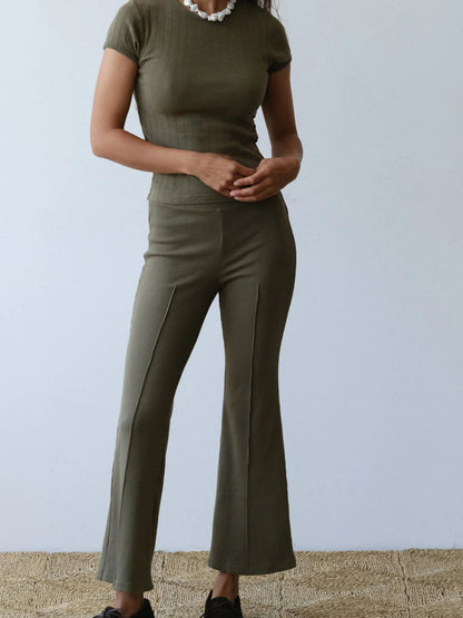 High - Waisted Flare Pants - adritiX