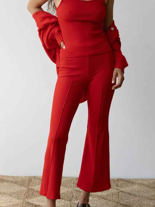 High - Waisted Flare Pants - adritiX