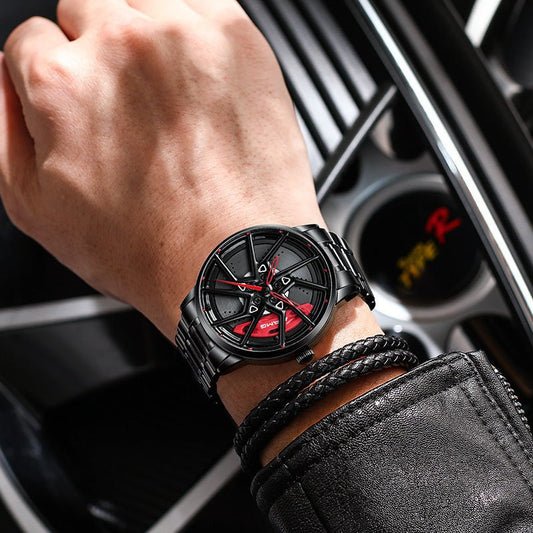 Hub Stereo Caliper Skeleton Dial Watch - adritiX