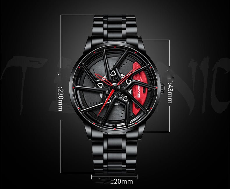 Hub Stereo Caliper Skeleton Dial Watch - adritiX